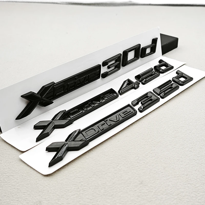3D ABS Black Logo XDrive 30d 35d 40d 45d 50d 55d Emblem Car Trunk Fender Side Badge Sticker for BMW X3 X5 X6 X7 F25 F15 G01 G05
3D ABS Black Logo XDrive 30d 35d 40d 45d 50d 55d Emblem Car Trunk Fender Side Badge Sticker for BMW X3 X5 X6 X7 F25 F15 G01 G05