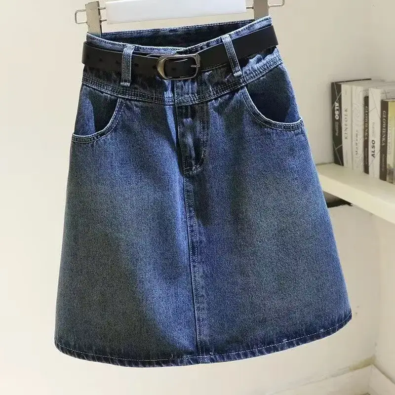 Vintage Distressed Denim Minirok Vo