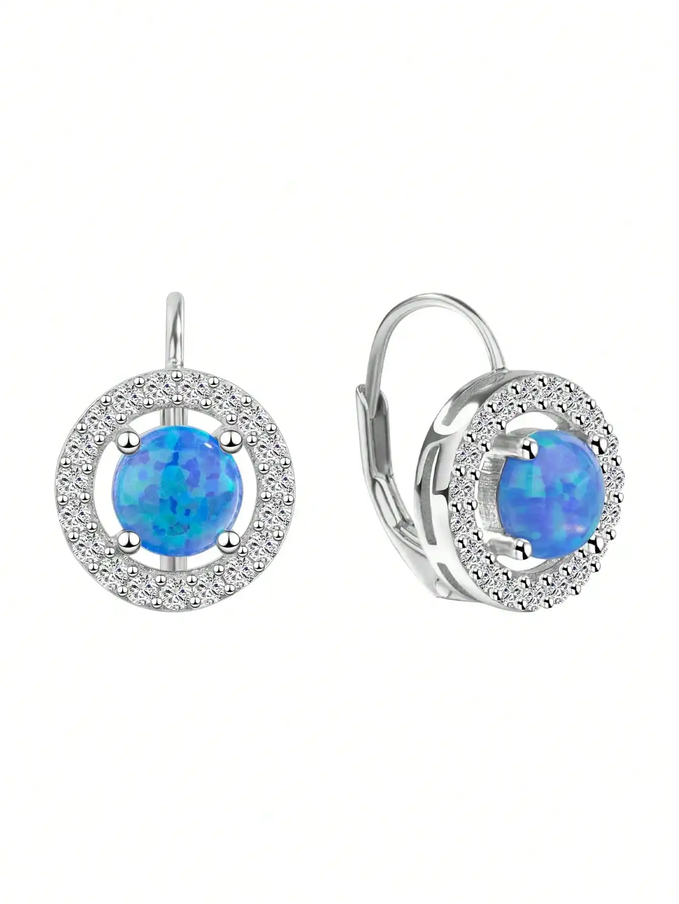 925 Sterling Silver Opal Leverback Earrings Fashion Blue Opal Drop Earrings For Women Delicate Fine Jewelry Gift
925 Sterling Silver Opal Leverback Earrings Fashion Blue Opal Drop Earrings For Women Delicate Fine Jewelry Gift