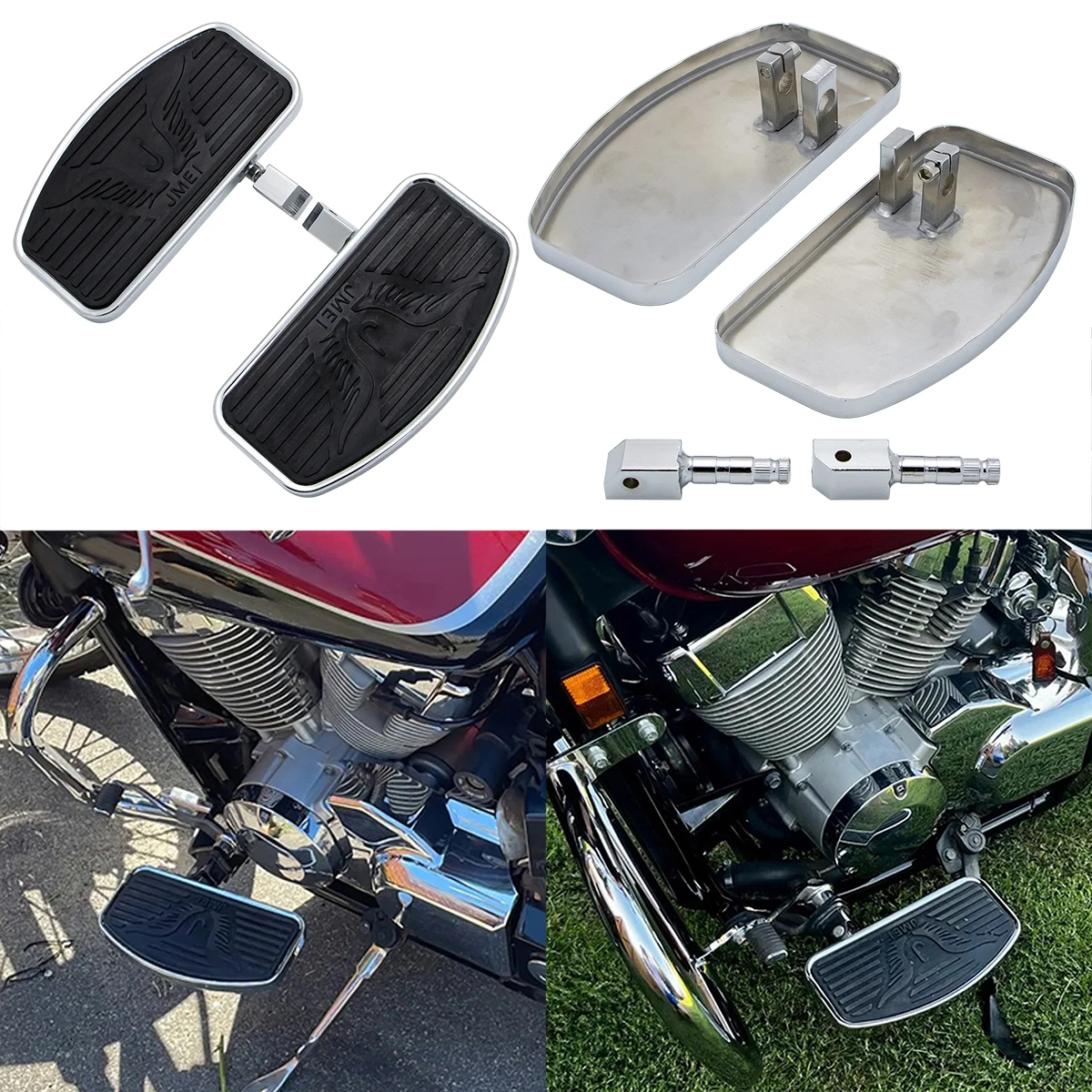 Motorcycle Front Rider Foot Pegs Floorboards For Honda VTX1300 1800 1988-2014 Suzuki Volusia VL400 800 Boulevard C50 1988-2013
Motorcycle Front Rider Foot Pegs Floorboards For Honda VTX1300 1800 1988-2014 Suzuki Volusia VL400 800 Boulevard C50 1988-2013