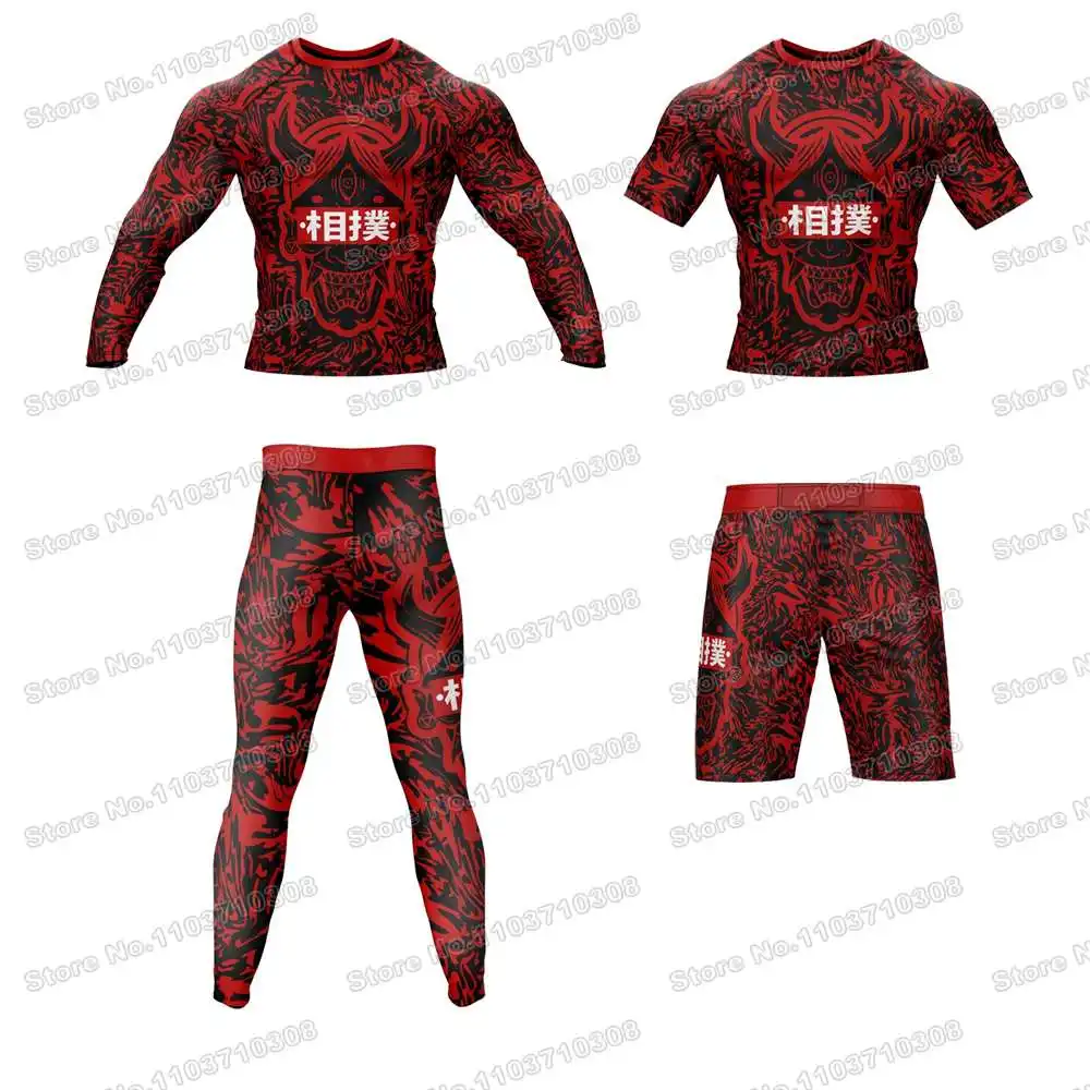 Hannya Mask WWF Rash Guards Surfing Jersey Beach Shirts Swimwear Diving Gym Shorts MMA BJJ Men Jiu Jitsu Fitness Sets
Hannya Mask WWF Rash Guards Surfing Jersey Beach Shirts Swimwear Diving Gym Shorts MMA BJJ Men Jiu Jitsu Fitness Sets