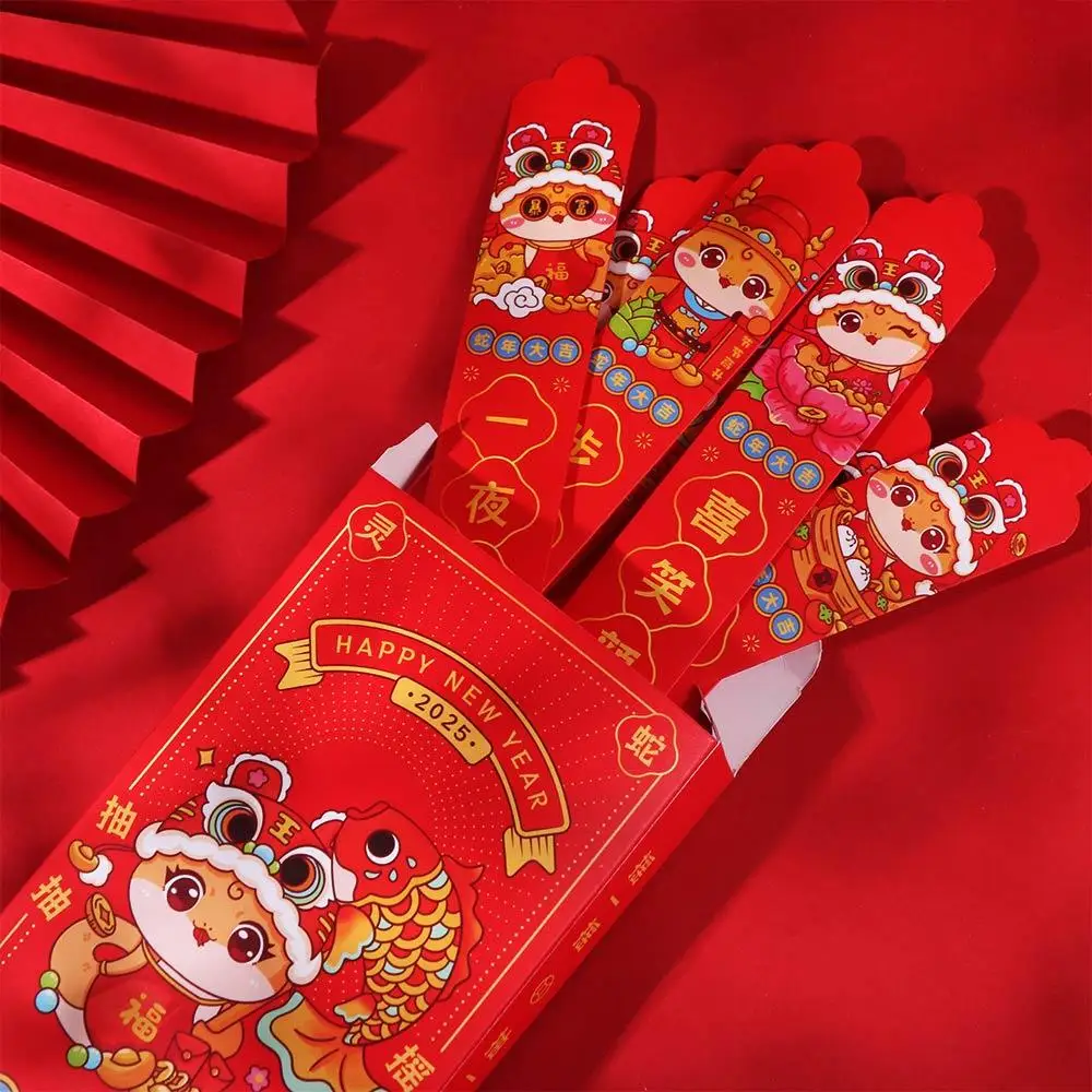 12pcs/box Cartoon Draw Lots Red Envelope Snake Year Chinese Style Lottery Red Envelopes Paper Blessing Bag Good Luck HongBao
12pcs/box Cartoon Draw Lots Red Envelope Snake Year Chinese Style Lottery Red Envelopes Paper Blessing Bag Good Luck HongBao