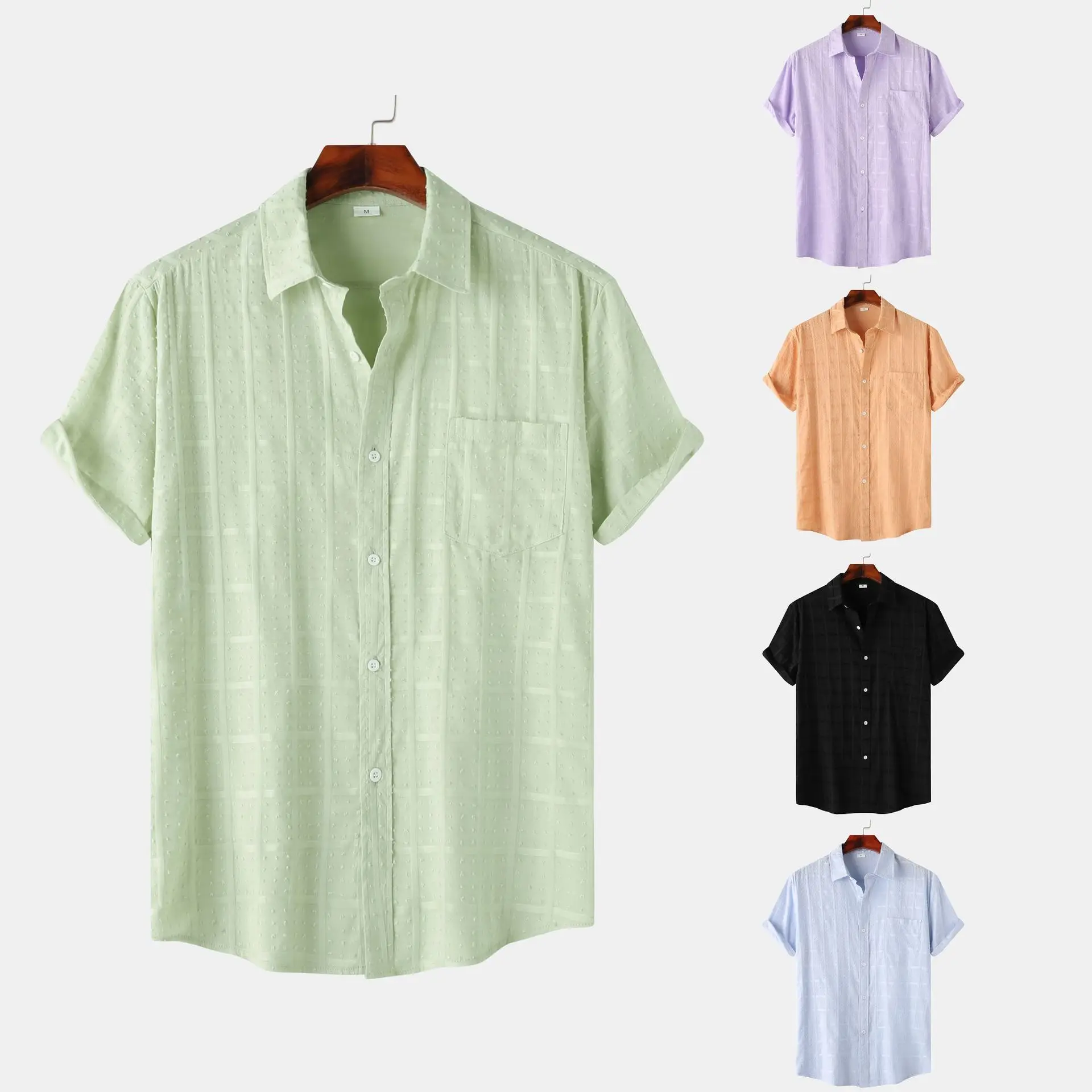 Men's Single-Breasted Lapel Cardigan Shirt 2025 Fashion Loose Fit Shirt Other Design Other Material 100% Not Easy to Deform
Men's Single-Breasted Lapel Cardigan Shirt 2025 Fashion Loose Fit Shirt Other Design Other Material 100% Not Easy to Deform