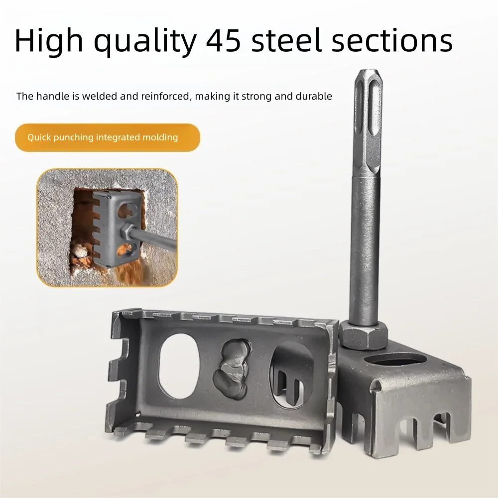 Square Hole Socket Sloter Hole Punch Multi-function Electrical Box Hole Punch Tool Waterproof Durable Outlet Cutter Electrian
Square Hole Socket Sloter Hole Punch Multi-function Electrical Box Hole Punch Tool Waterproof Durable Outlet Cutter Electrian