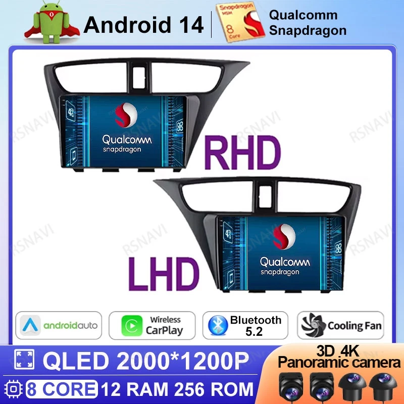 Android 14 Car Radio For Honda CIVIC Hatchback 2012 - 2017 LHD 2DIN BT DVD 5G WIFI Stereo Viedo Player Navigation GPS Head Unit 
Android 14 Car Radio For Honda CIVIC Hatchback 2012 - 2017 LHD 2DIN BT DVD 5G WIFI Stereo Viedo Player Navigation GPS Head Unit