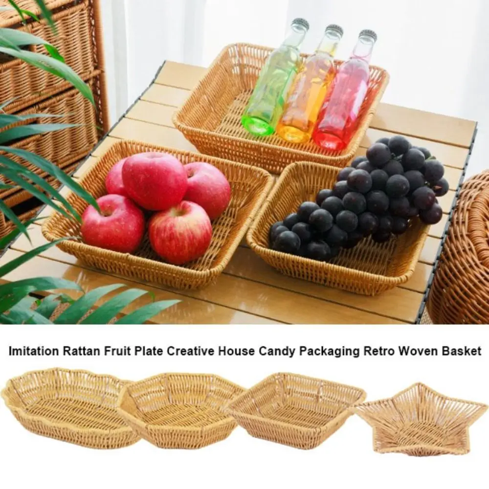 Мультистильная имитация ротанга, тарелка с фруктами, плетеная в стиле ретро, многоцелевая креативная домашняя упаковка для конфет, закуски для пикника, разные корзины
Мультистильная имитация ротанга, тарелка с фруктами, плетеная в стиле ретро, многоцелевая креативная домашняя упаковка для конфет, закуски для пикника, разные корзины