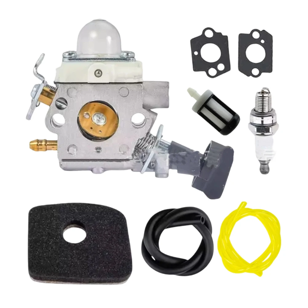 Комплект карбюратора C1M-S261B, совместимый с SH56, SH56C, SH86, SH86C, BG86 для воздуходувок, включает топливный шланг, прокладку и набор фильтров.
Комплект карбюратора C1M-S261B, совместимый с SH56, SH56C, SH86, SH86C, BG86 для воздуходувок, включает топливный шланг, прокладку и набор фильтров.