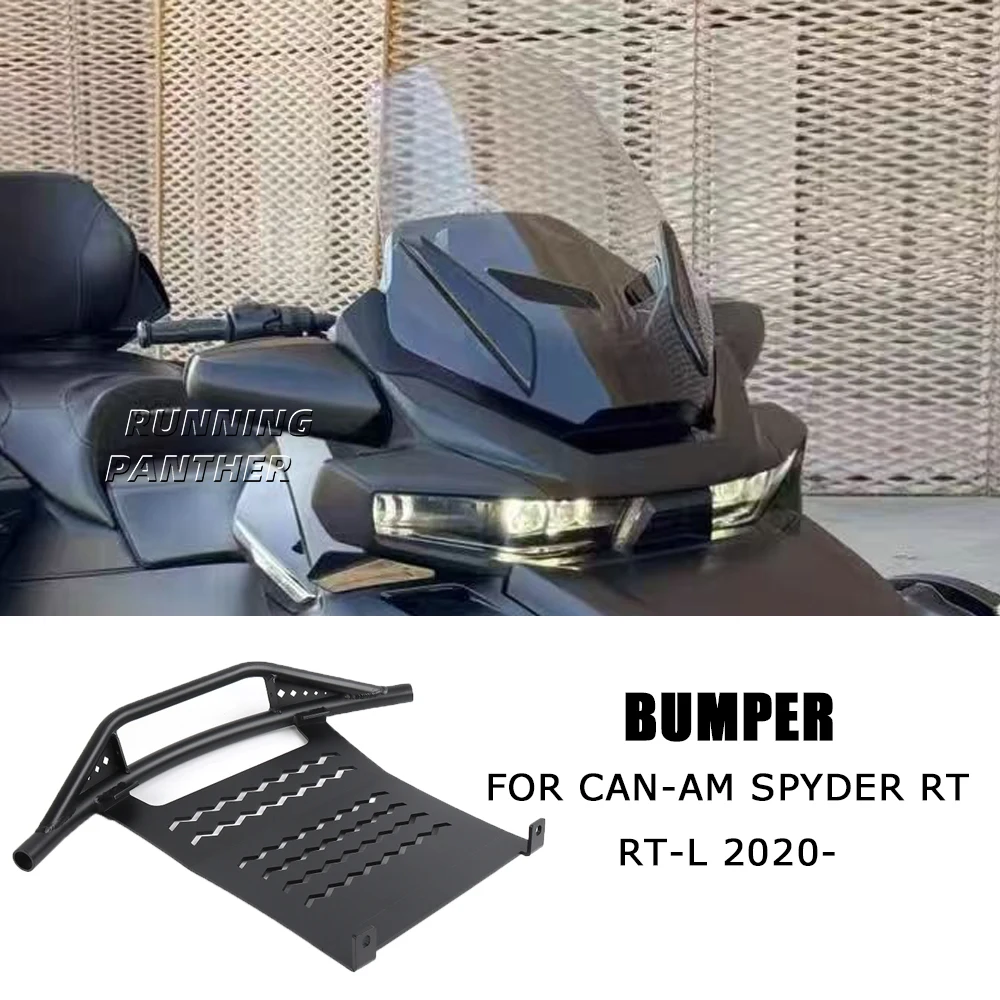 Black aluminum Front Bumper with Skid Plate For Can-Am Spyder RT 2020-2025 New Motorcycle
Black aluminum Front Bumper with Skid Plate For Can-Am Spyder RT 2020-2025 New Motorcycle