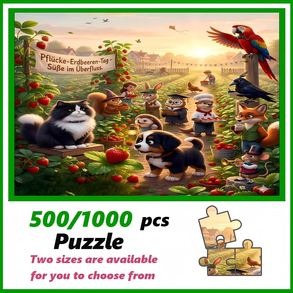A high-quality 500/1000-piece puzzle, perfect for adults, is a fun family game that helps relieve stress and is great for birthd
A high-quality 500/1000-piece puzzle, perfect for adults, is a fun family game that helps relieve stress and is great for birthd