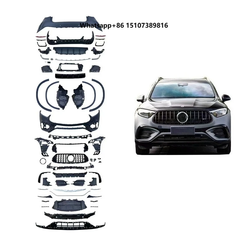 GLC Auto Parts W254 Upgrade GLC63 Body Kit Front Rear Bumper Grille Lining Wheel Eyebrow Bright Black Trims 2023-2025 Style
GLC Auto Parts W254 Upgrade GLC63 Body Kit Front Rear Bumper Grille Lining Wheel Eyebrow Bright Black Trims 2023-2025 Style