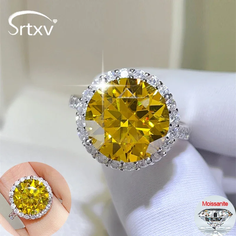 10CT Yellow Moissanite Rings for Women Sparkling Bride Wedding Diamond Band 925 Sterling Silver Plated 18K Jewelry GRA Certified
10CT Yellow Moissanite Rings for Women Sparkling Bride Wedding Diamond Band 925 Sterling Silver Plated 18K Jewelry GRA Certified