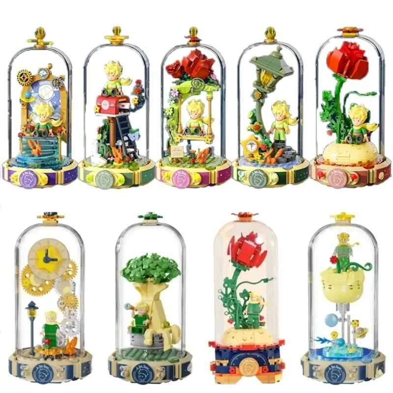 Le Petit Prince Building Block Eternal Rose Dust Cover Desktop Decoration Puzzle Assembling Model Toy Birthday Gift for Children
Le Petit Prince Building Block Eternal Rose Dust Cover Desktop Decoration Puzzle Assembling Model Toy Birthday Gift for Children