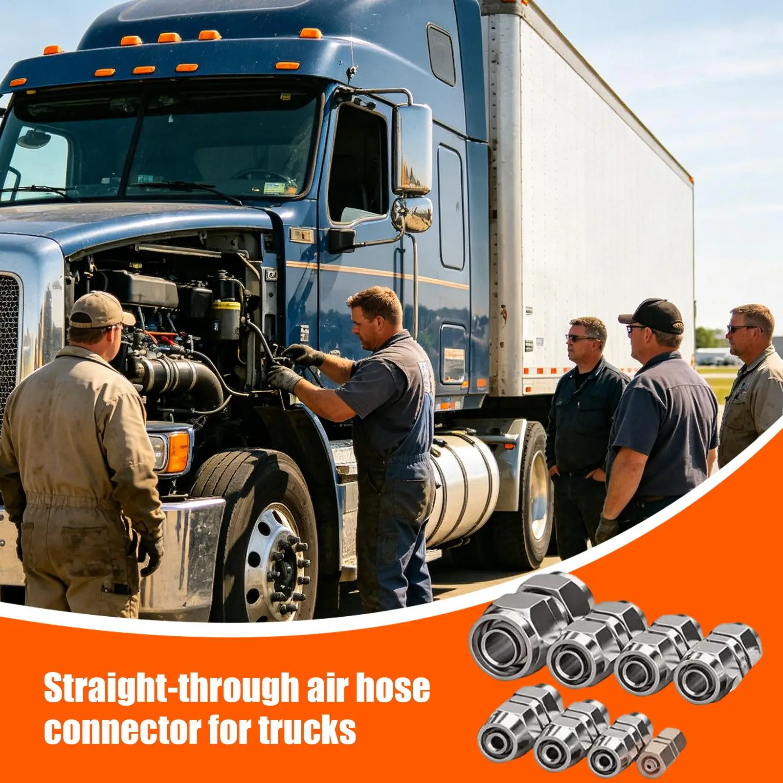 Quick Connect Air Hose Fittings 8 Pieces 4-16mm Heavy Duty Straight Push Connectors Air Hose Connectors For Trucks Trailer Brake
Quick Connect Air Hose Fittings 8 Pieces 4-16mm Heavy Duty Straight Push Connectors Air Hose Connectors For Trucks Trailer Brake