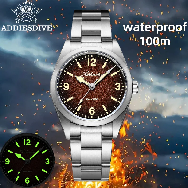 ADDIESDIVE Quartz Watch for Men Luxury Sapphire Glass Luminous 316L Stainless Steel Diver Watch 10Bar Waterproof Wristwatch
ADDIESDIVE Quartz Watch for Men Luxury Sapphire Glass Luminous 316L Stainless Steel Diver Watch 10Bar Waterproof Wristwatch