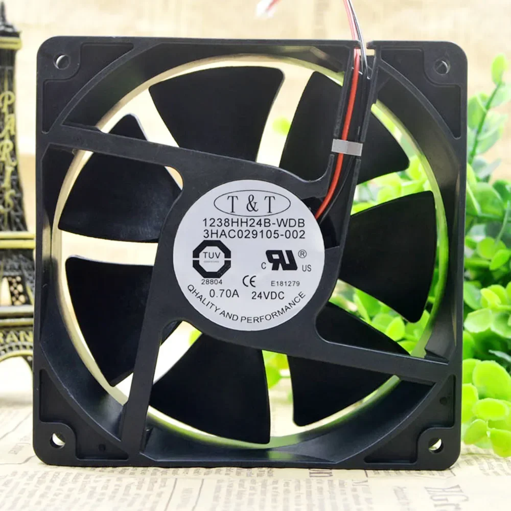 +Новый 12 см для охлаждающего вентилятора TT 1238HH24B-WDB 3HAC029105-002 24 В 0,70 А ABB Вентилятор контроллера робота 12038 120X120X38MM
+Новый 12 см для охлаждающего вентилятора TT 1238HH24B-WDB 3HAC029105-002 24 В 0,70 А ABB Вентилятор контроллера робота 12038 120X120X38MM