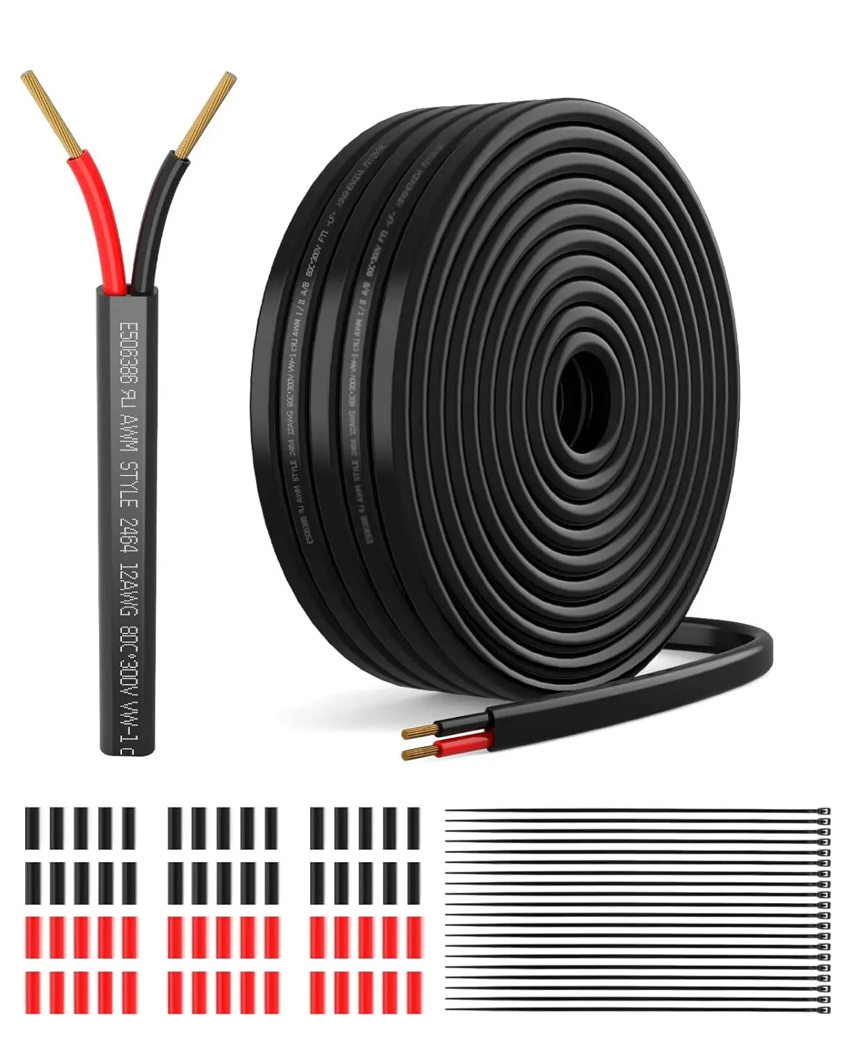 18 Gauge 2 Conductor Electrical Wire, 18AWG Low Voltage Tinned Copper Wire, Outdoor Direct Burial Cord, UV Resistant for LED
18 Gauge 2 Conductor Electrical Wire, 18AWG Low Voltage Tinned Copper Wire, Outdoor Direct Burial Cord, UV Resistant for LED
