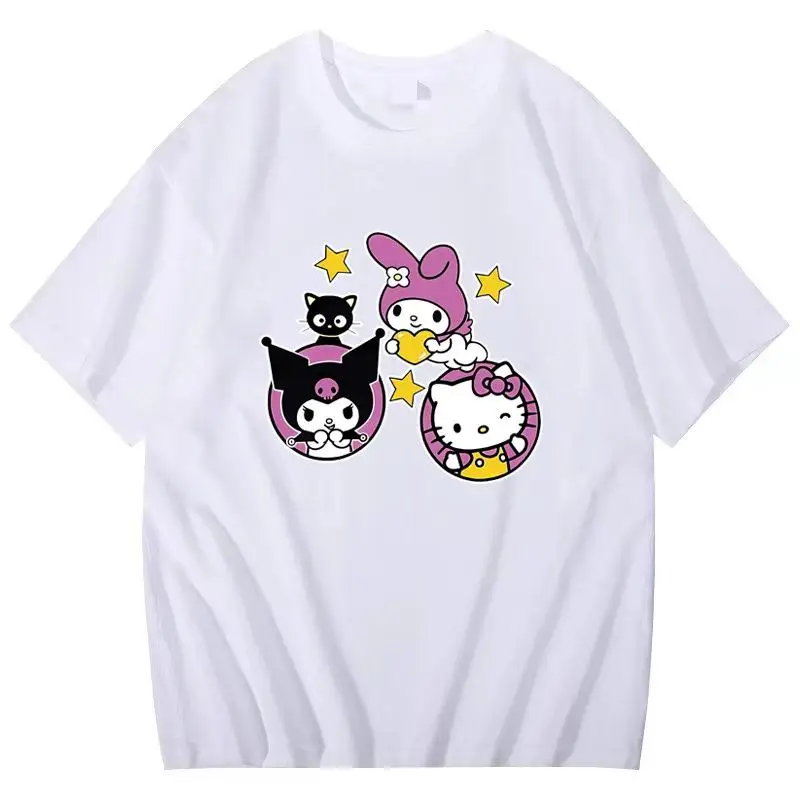 Kawaii Hello Kitty Spring Summer T-Shirt Girls Short-Sleeved Y2K Sanrio Cartoon Casual Couple Short-Sleeved Tops Sportswear Hot
Kawaii Hello Kitty Spring Summer T-Shirt Girls Short-Sleeved Y2K Sanrio Cartoon Casual Couple Short-Sleeved Tops Sportswear Hot