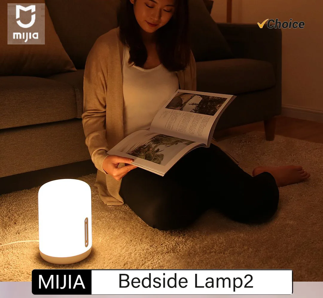 NEW Mijia Bedside Lamp 2 Smart Table LED Night Light Colorful 400 Lumens Bluetooth WiFi Touch Control for Apple HomeKit Siri
NEW Mijia Bedside Lamp 2 Smart Table LED Night Light Colorful 400 Lumens Bluetooth WiFi Touch Control for Apple HomeKit Siri