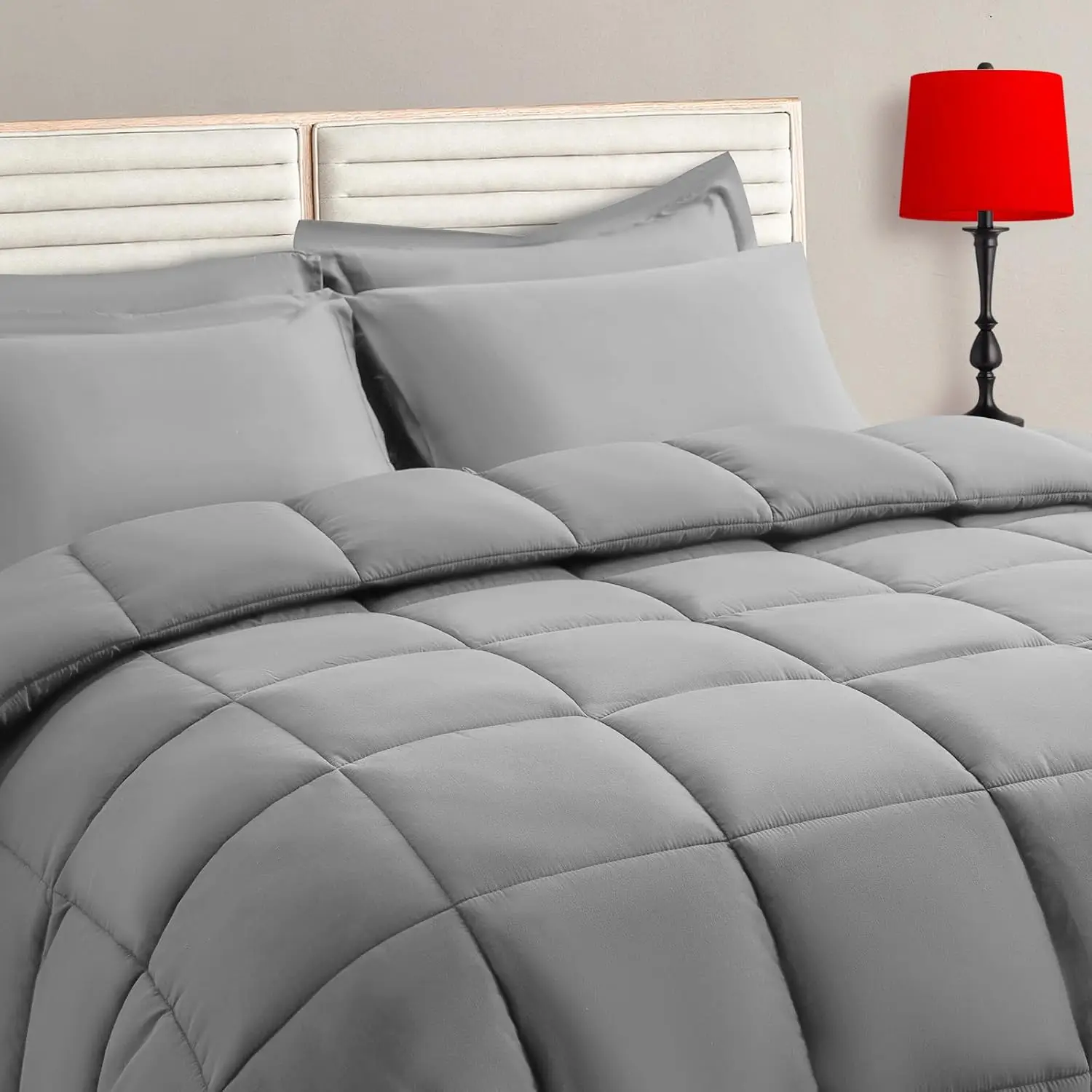 Full Size Comforter Set 7 Pieces Bed in a Bag with Soft Reversible Comforter, Flat Sheet, Fitted Sheet, Pillow Shams and
Full Size Comforter Set 7 Pieces Bed in a Bag with Soft Reversible Comforter, Flat Sheet, Fitted Sheet, Pillow Shams and