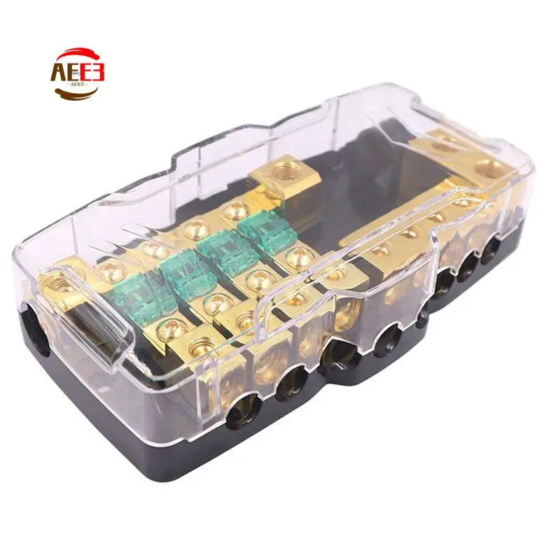 AEE3-Distribution Fuse Box With LED Light Fuse Holder Suitable For Car RV Camping Car Power Shunt 12V-24V
AEE3-Distribution Fuse Box With LED Light Fuse Holder Suitable For Car RV Camping Car Power Shunt 12V-24V