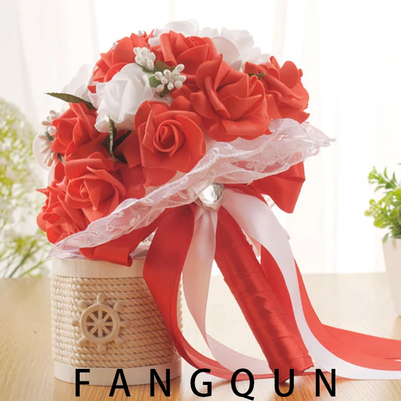 European American Creative Brides Holding Bouquets Korean-style bubble Gypsophila SimulationRose Bouquets Bridal Party
European American Creative Brides Holding Bouquets Korean-style bubble Gypsophila SimulationRose Bouquets Bridal Party