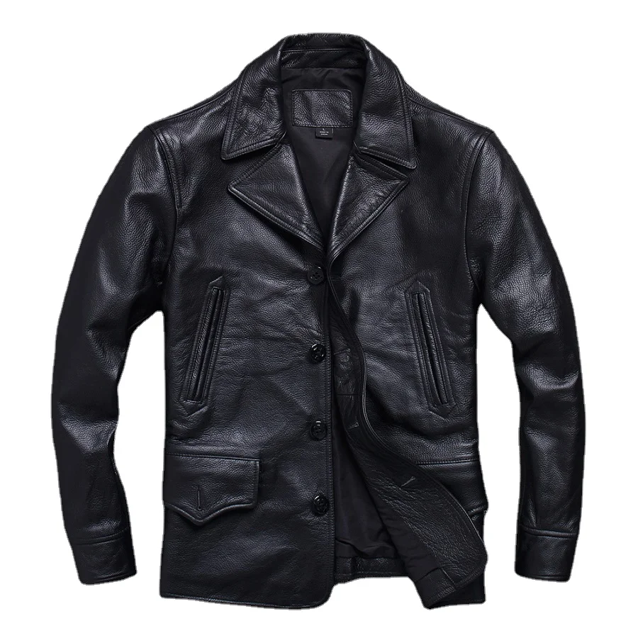 Long Jacket Men Genuine Leather Wind Coat Classic Black Plus Size Cowhide Jacket Casual Leather Cloth кожаная куртка мужская
Long Jacket Men Genuine Leather Wind Coat Classic Black Plus Size Cowhide Jacket Casual Leather Cloth кожаная куртка мужская