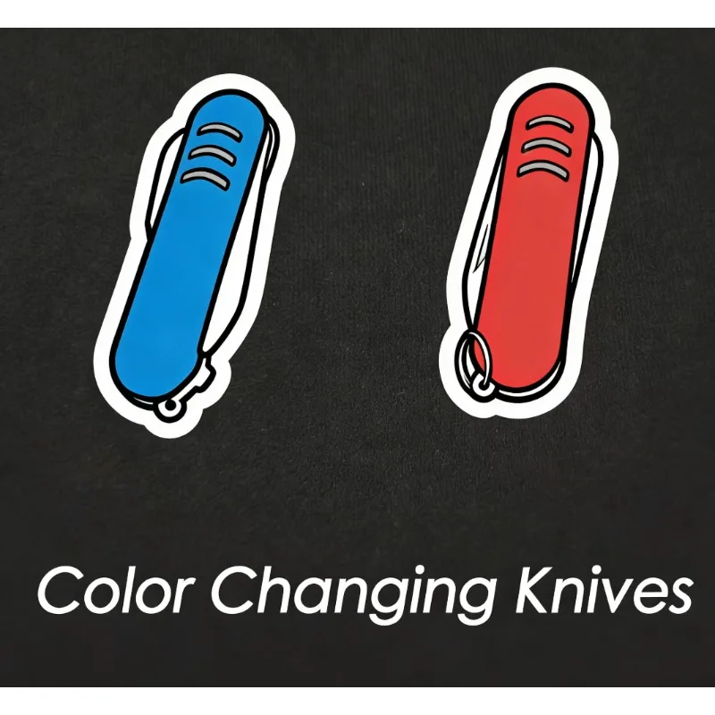 Color Changing Knives Classic Magic Tricks Gimmicks Sleight of Hand Magic Magic Show Funny Mystery Magica Magie Professionnelle
Color Changing Knives Classic Magic Tricks Gimmicks Sleight of Hand Magic Magic Show Funny Mystery Magica Magie Professionnelle