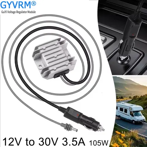 Step up Converter for Starlink Mini 12V/24 to 30V 3.5A with Cigarette Lighter Plug Car Voltage Booster 100cm/300cm