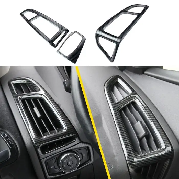 Накладка на крышку вентиляционного отверстия приборной панели в стиле углеродного волокна, подходит для Ford Focus 2012-2017 LHD
Накладка на крышку вентиляционного отверстия приборной панели в стиле углеродного волокна, подходит для Ford Focus 2012-2017 LHD