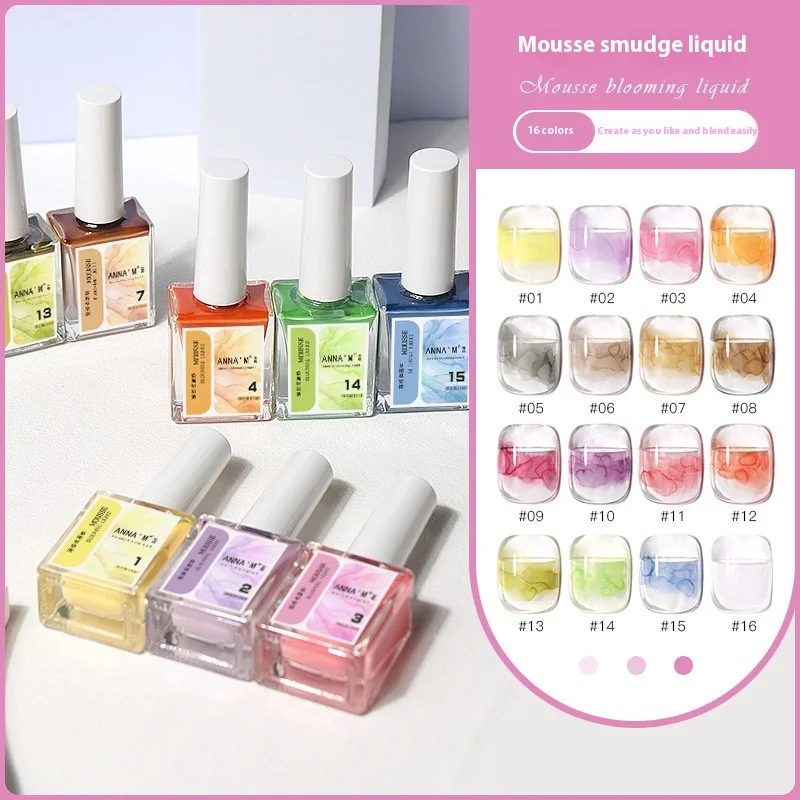 16 Color Mousse Blending Solution, Japanese Gradient Fast Blending Functional Adhesive, Nail Salon Specific Nail Polish Adhesive
16 Color Mousse Blending Solution, Japanese Gradient Fast Blending Functional Adhesive, Nail Salon Specific Nail Polish Adhesive