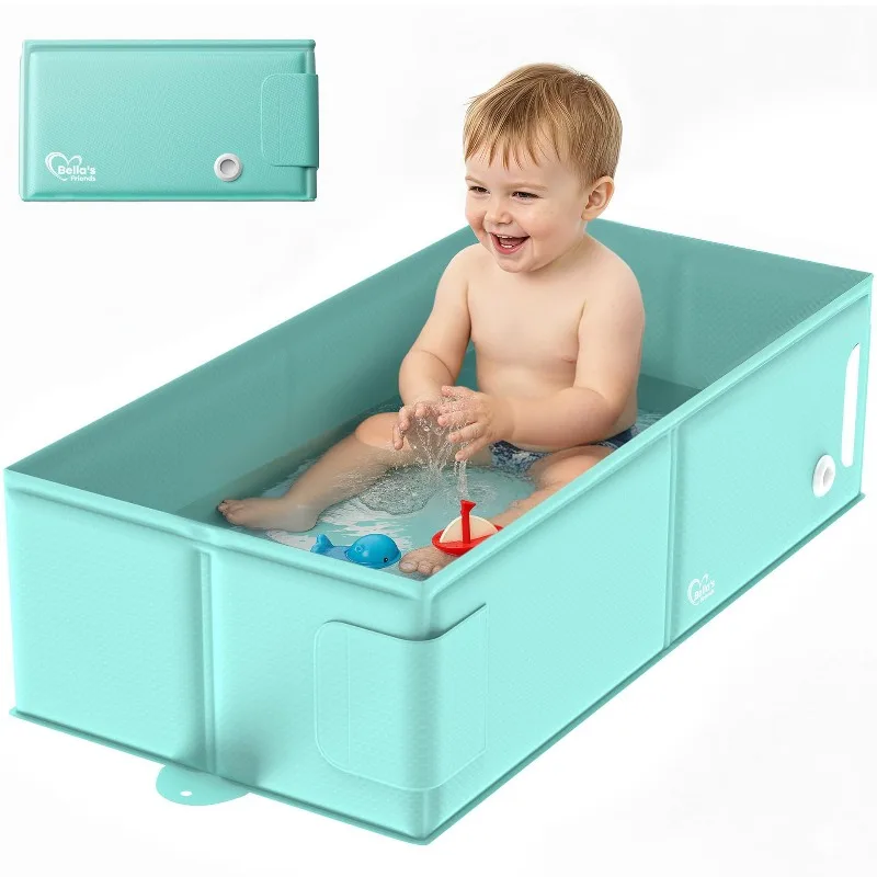 Baby Bathtub for 6M-3Y Toddler, Baby Shower Gifts Collapsible & Portable Bathtub for Travel, Bath Essentials for Toddler
Baby Bathtub for 6M-3Y Toddler, Baby Shower Gifts Collapsible & Portable Bathtub for Travel, Bath Essentials for Toddler