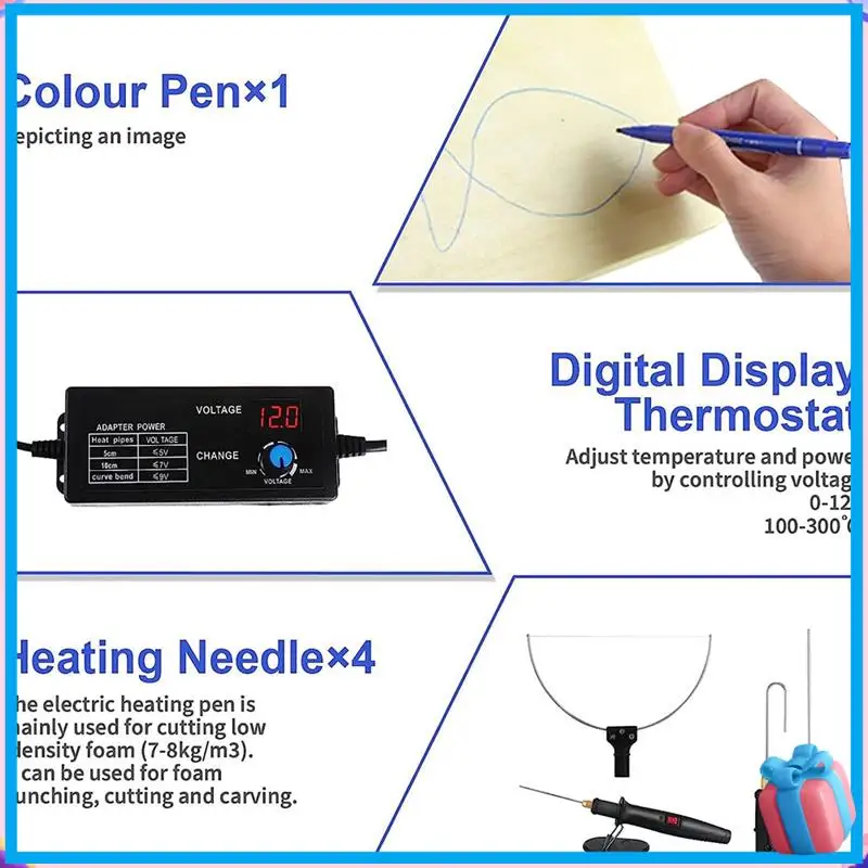 1 Set Black Electric Styrofoam Cutter Cutting Machine Portable Foam Cutting Knife Heating Wire EU Plug
1 Set Black Electric Styrofoam Cutter Cutting Machine Portable Foam Cutting Knife Heating Wire EU Plug
