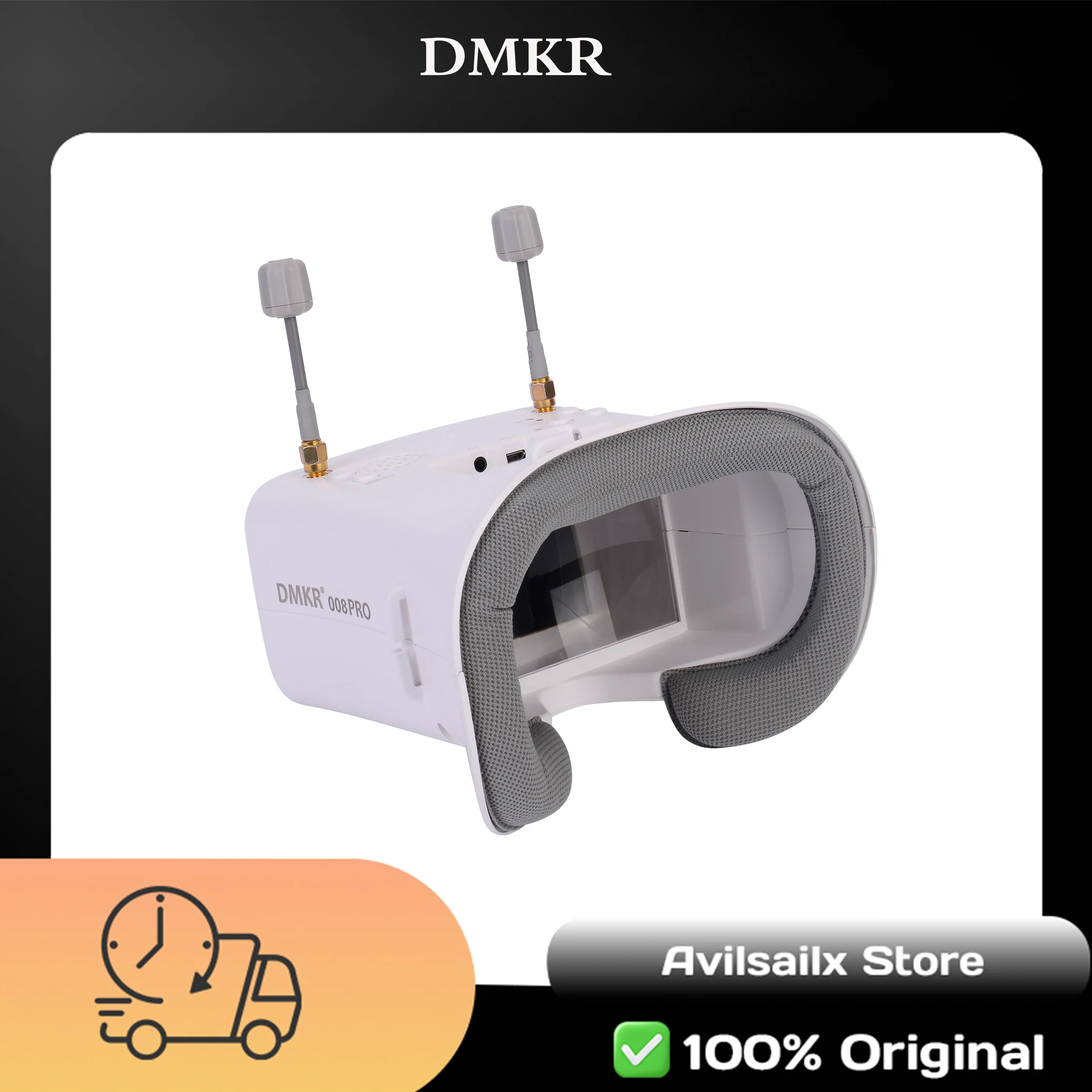 FPV Goggles 5.8G 40CH 4.3 Inch HD LCD 2000mAh Battery for Racing Drone 008D PRO (White)
FPV Goggles 5.8G 40CH 4.3 Inch HD LCD 2000mAh Battery for Racing Drone 008D PRO (White)