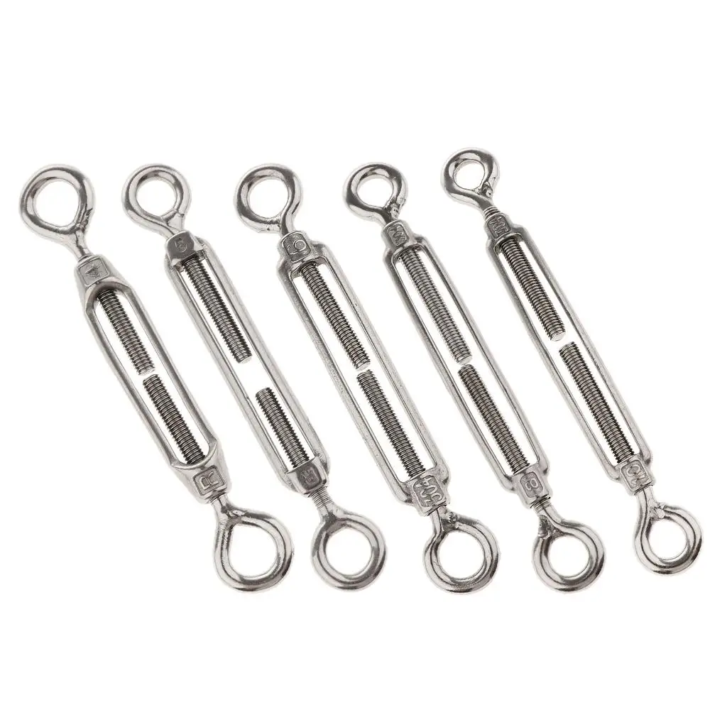 Adjustable Eye Jaw Turnbuckle 304 Stainless Steel Wire Rope Tensioner for Outdoor Awning Installation
Adjustable Eye Jaw Turnbuckle 304 Stainless Steel Wire Rope Tensioner for Outdoor Awning Installation