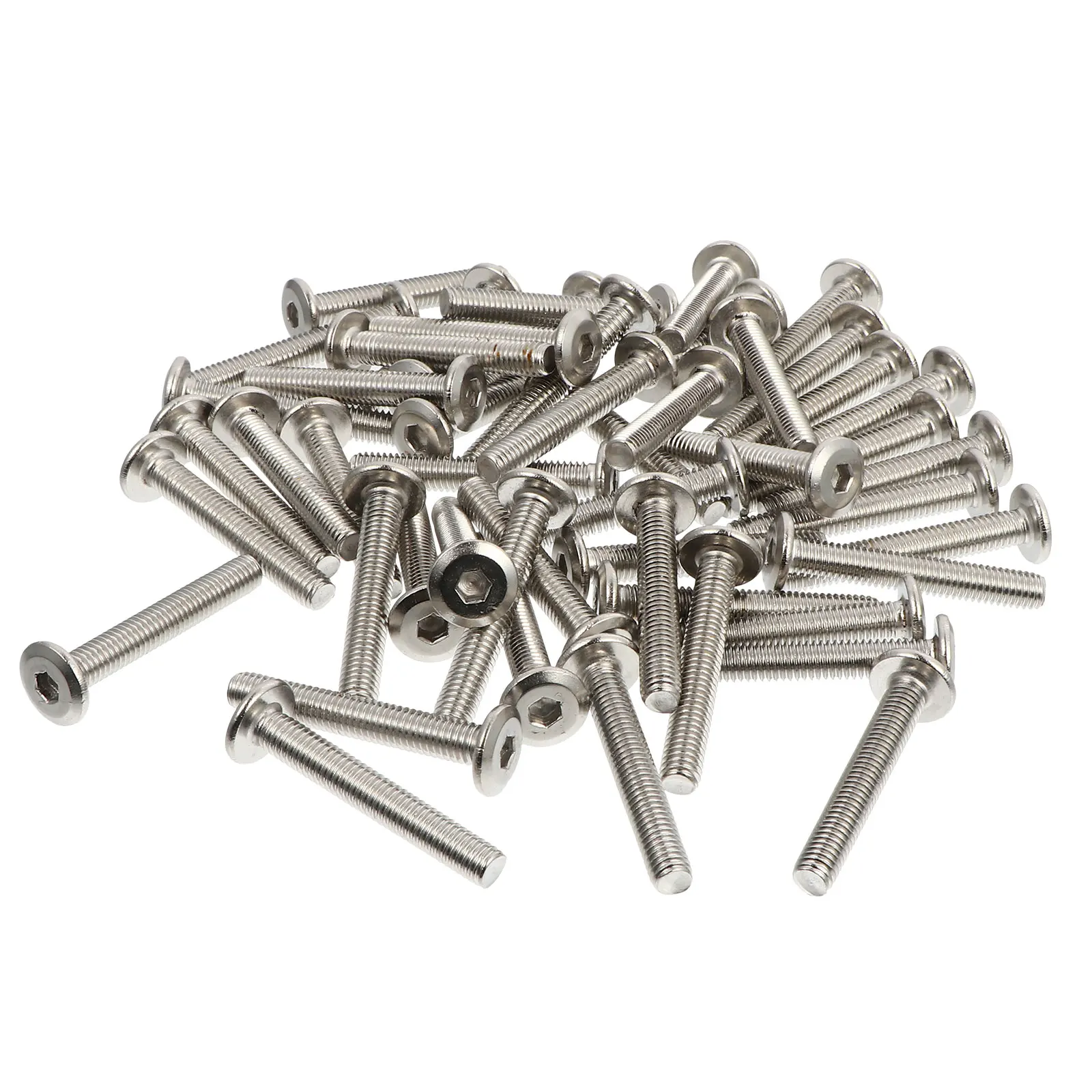50 pcs Socket Stainless Steel Furniture Screw Threaded Fastener Connector Replacement Indoor Hardness Anti Rust Bolts
50 pcs Socket Stainless Steel Furniture Screw Threaded Fastener Connector Replacement Indoor Hardness Anti Rust Bolts