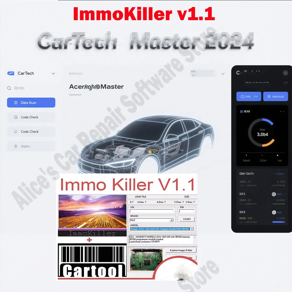 Newest obd2 scanner IMMO Off Software ImmoKiller V1.11 ECU Programmer Tool for Car Repairing Passing Virigining the Immobilizer
Newest obd2 scanner IMMO Off Software ImmoKiller V1.11 ECU Programmer Tool for Car Repairing Passing Virigining the Immobilizer