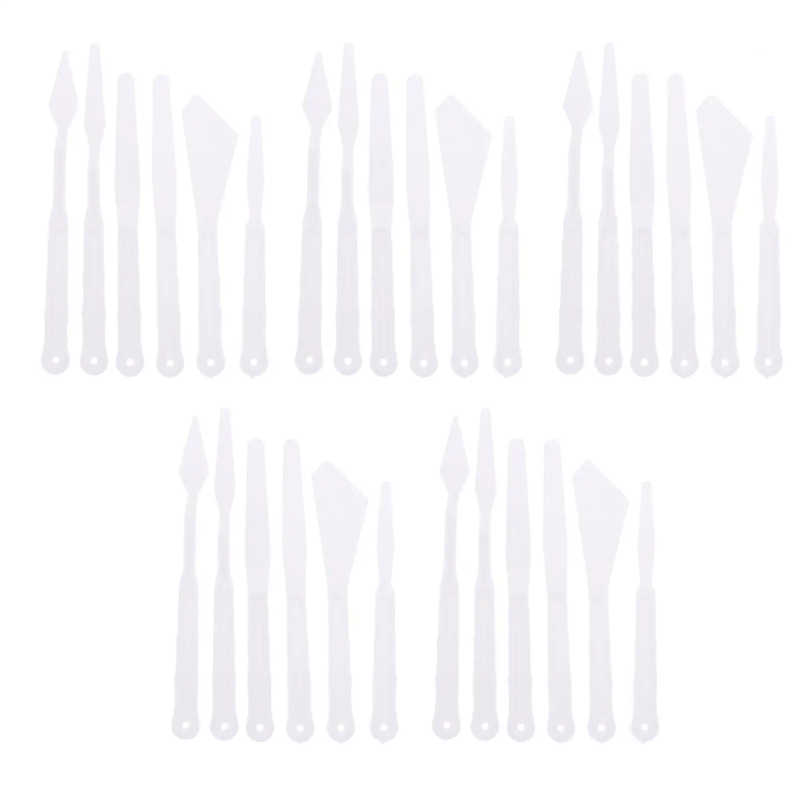30 Pcs Painting Scrapers Spatula Mixing Tool Oil Pastel Artist Accessories Toning Knives White Color Supplies
30 Pcs Painting Scrapers Spatula Mixing Tool Oil Pastel Artist Accessories Toning Knives White Color Supplies