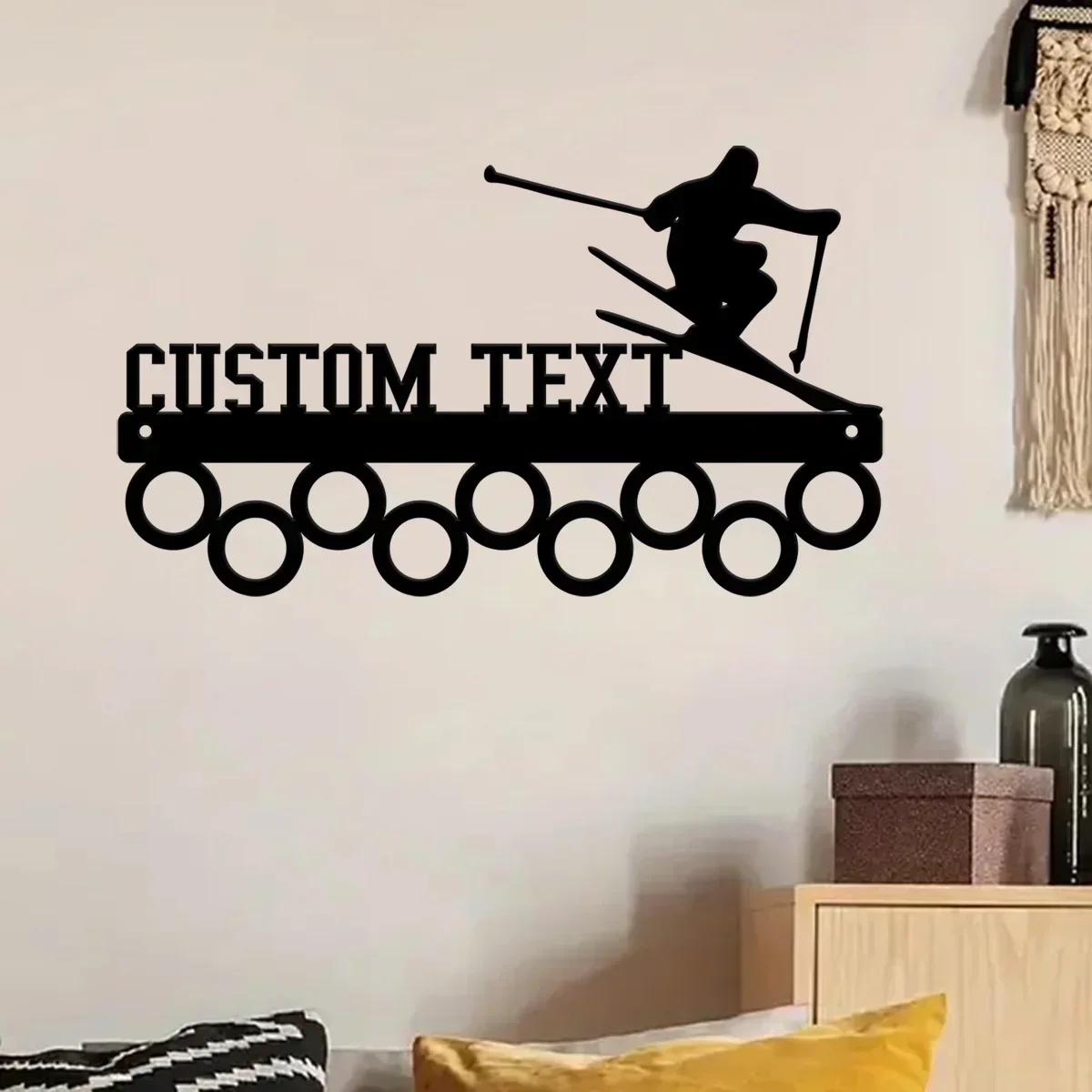 Custom - Skiing Player Name Medal Hanger Metal Wall Art , Skiing Metal Sign, Home Metal Wall Decor
Custom - Skiing Player Name Medal Hanger Metal Wall Art , Skiing Metal Sign, Home Metal Wall Decor