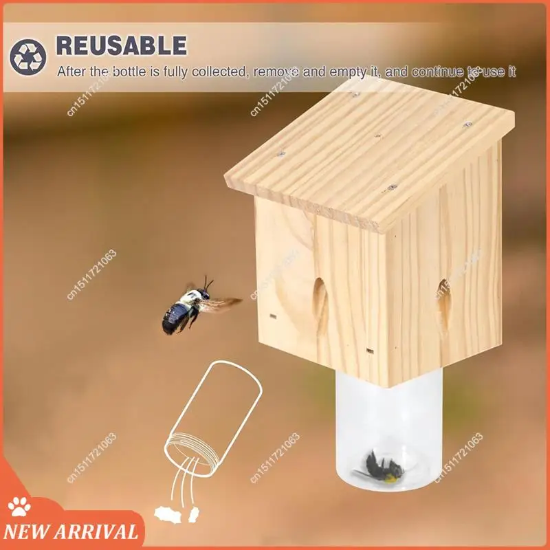 Emption!Outdoor Hanging Insect Trap Pentagonal Roof Style Wooden Beehive Hanging Wooden Insect Trap
Emption!Outdoor Hanging Insect Trap Pentagonal Roof Style Wooden Beehive Hanging Wooden Insect Trap