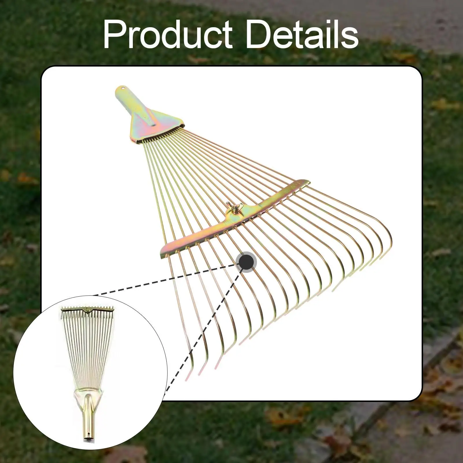 Expandable Metal Rake Head for Garden Beds Durable 18 Tines Leaf Collecting Lawn Tools Accessory
Expandable Metal Rake Head for Garden Beds Durable 18 Tines Leaf Collecting Lawn Tools Accessory