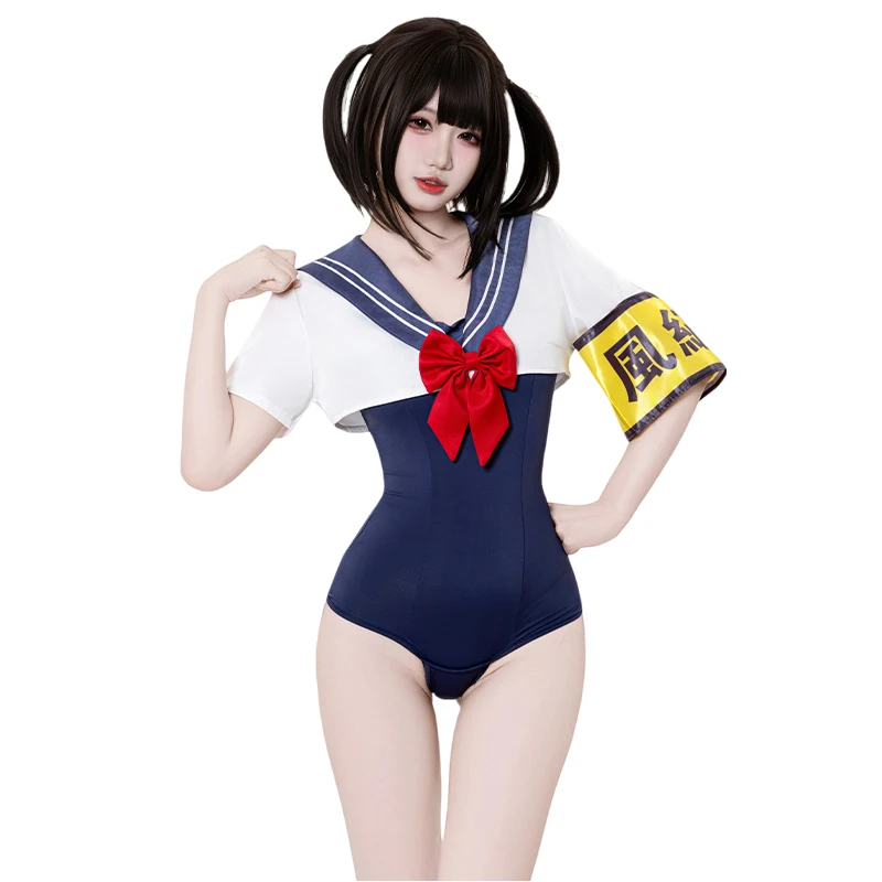 SENMHS Original Women Japanese Discipline Committee Style Preppy Uniform Tight Sukumizu High Cut Cute Leotard Bodysuit Cosplay
SENMHS Original Women Japanese Discipline Committee Style Preppy Uniform Tight Sukumizu High Cut Cute Leotard Bodysuit Cosplay