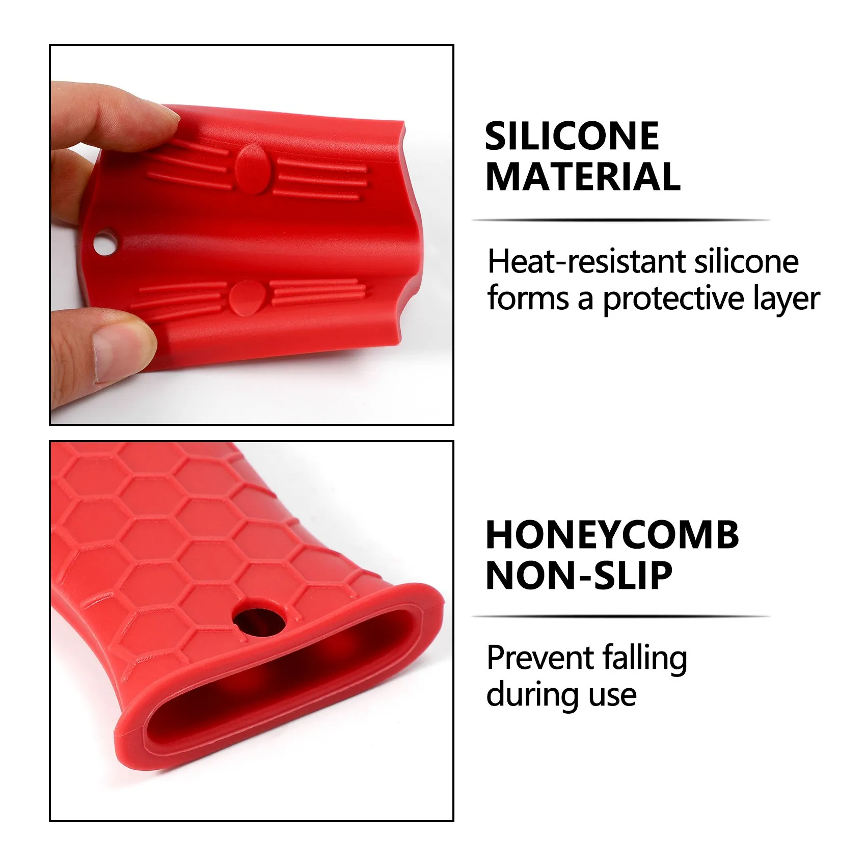 4-пакет силиконовых держателей с горячей ручкой, чугунная крышка с ручкой для сковороды, рукав-держатель для ручки горшка, термостойкий - красный, хит продаж
4-пакет силиконовых держателей с горячей ручкой, чугунная крышка с ручкой для сковороды, рукав-держатель для ручки горшка, термостойкий - красный, хит продаж