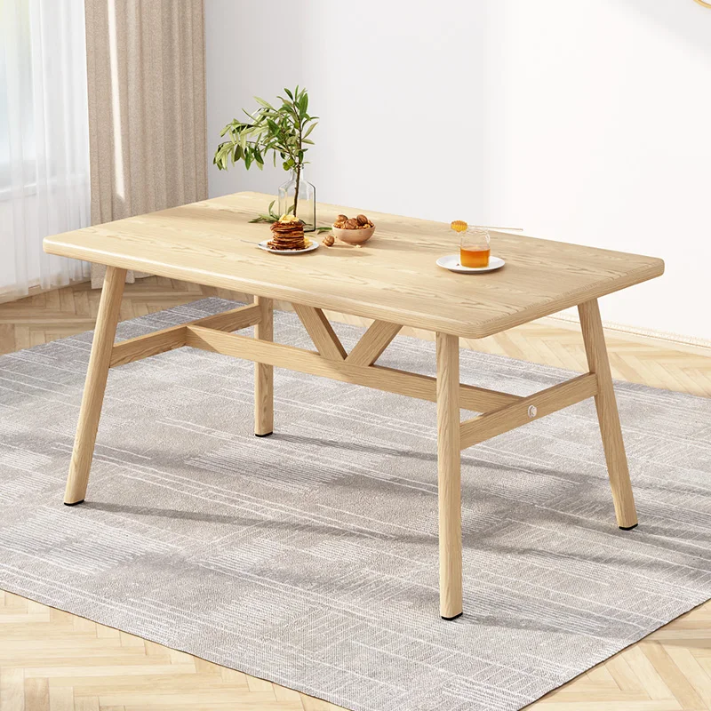 Simple combination of dining table and chair for household rectangular dining table,commercial imitation solid wood dining table
Simple combination of dining table and chair for household rectangular dining table,commercial imitation solid wood dining table