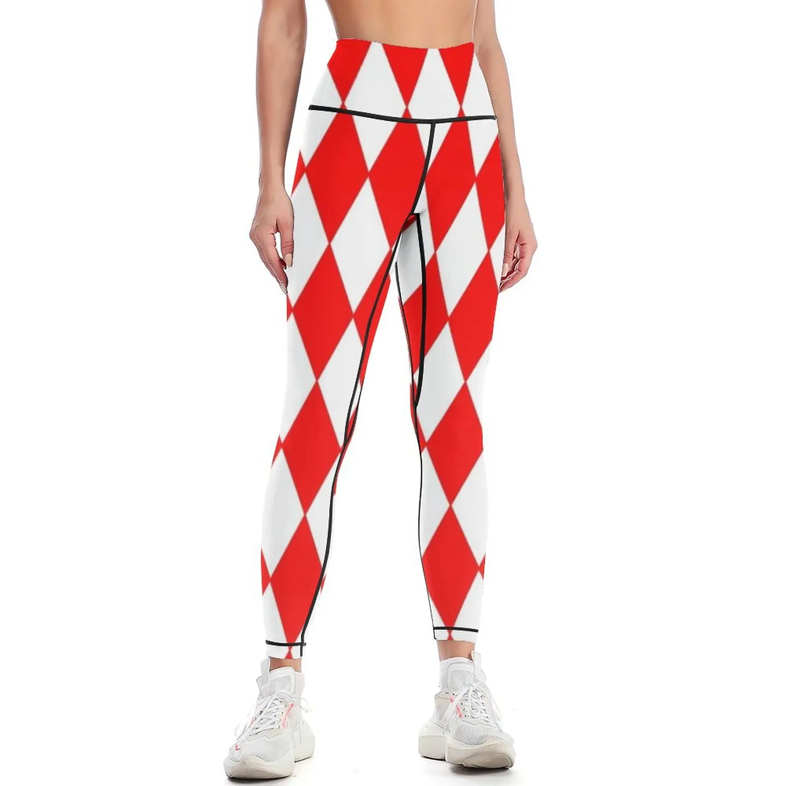 Red and White Harlequin Leggings Women's sports Women's fitness workout clothes for Golf wear Womens Leggings
Red and White Harlequin Leggings Women's sports Women's fitness workout clothes for Golf wear Womens Leggings