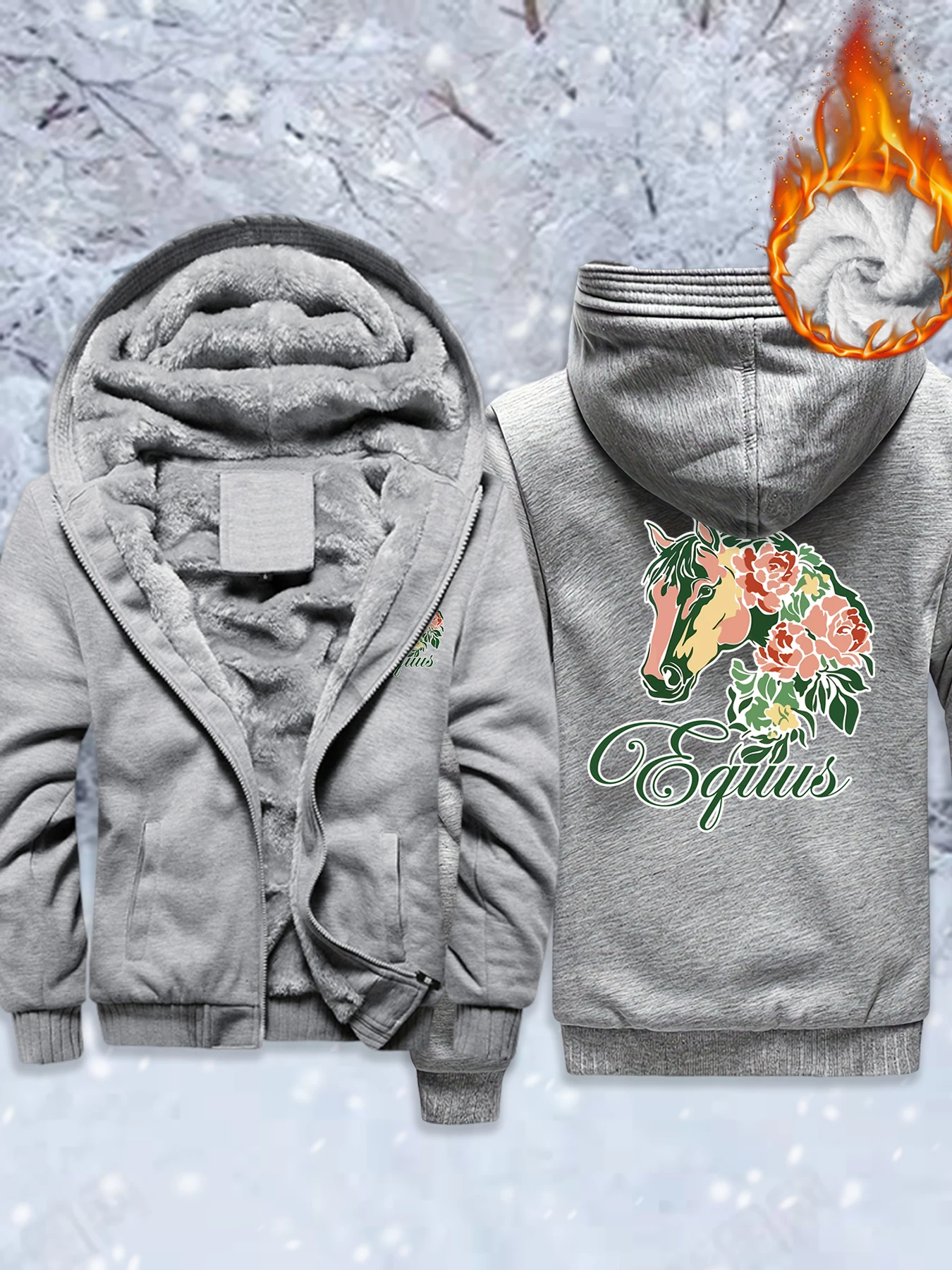 Beautiful Flower Horse Prints Thicken Jackets Men Oversized Hip Hop Coats Fashion Fleece Clothes Zipper Soft Winter Sportswear
Beautiful Flower Horse Prints Thicken Jackets Men Oversized Hip Hop Coats Fashion Fleece Clothes Zipper Soft Winter Sportswear