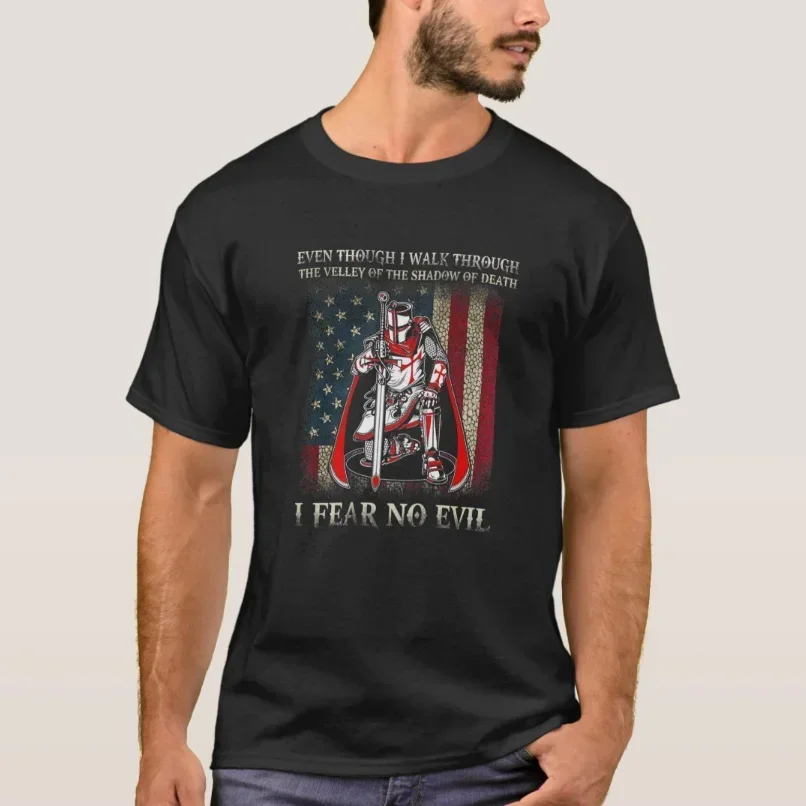 Knights Templar Praying I Fear No Evil - футболка American Crusader, 100% хлопок, с круглым вырезом, летняя повседневная мужская футболка с коротким рукавом
Knights Templar Praying I Fear No Evil - футболка American Crusader, 100% хлопок, с круглым вырезом, летняя повседневная мужская футболка с коротким рукавом