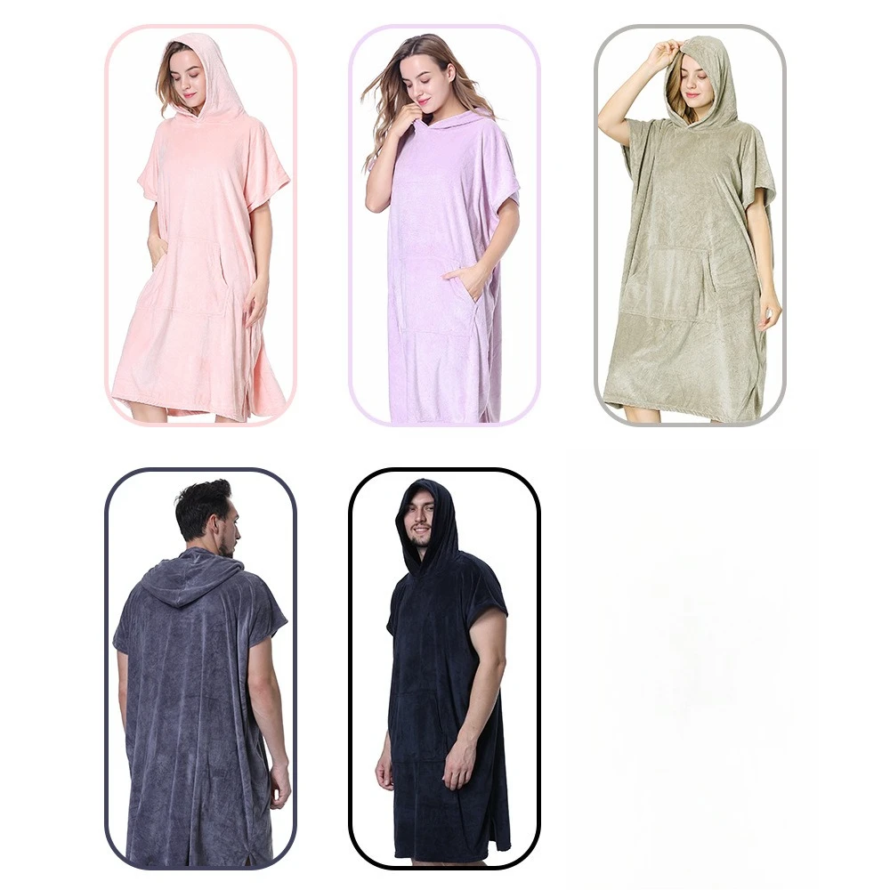 Комфортные повседневные быстросохнущие пляжные халаты с капюшоном, банное полотенце, накидка из кораллового флиса, мужские и женские накидки, халаты для серфинга
Комфортные повседневные быстросохнущие пляжные халаты с капюшоном, банное полотенце, накидка из кораллового флиса, мужские и женские накидки, халаты для серфинга