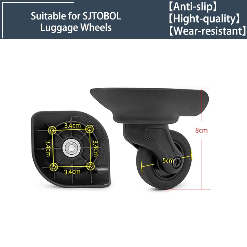 2/4 Wheels Universal Wheels for SJTOBOL T1101 Swivel Wheels Luggage Accessories Replacement Trolley Parts for Suitcase
2/4 Wheels Universal Wheels for SJTOBOL T1101 Swivel Wheels Luggage Accessories Replacement Trolley Parts for Suitcase