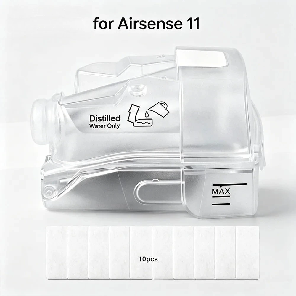 Anti-Leak Humidifier Water Tub Chamber +10pcs Filter Spare Parts Fit AirSense 11 S11 CPAP Sleep Machine
Anti-Leak Humidifier Water Tub Chamber +10pcs Filter Spare Parts Fit AirSense 11 S11 CPAP Sleep Machine