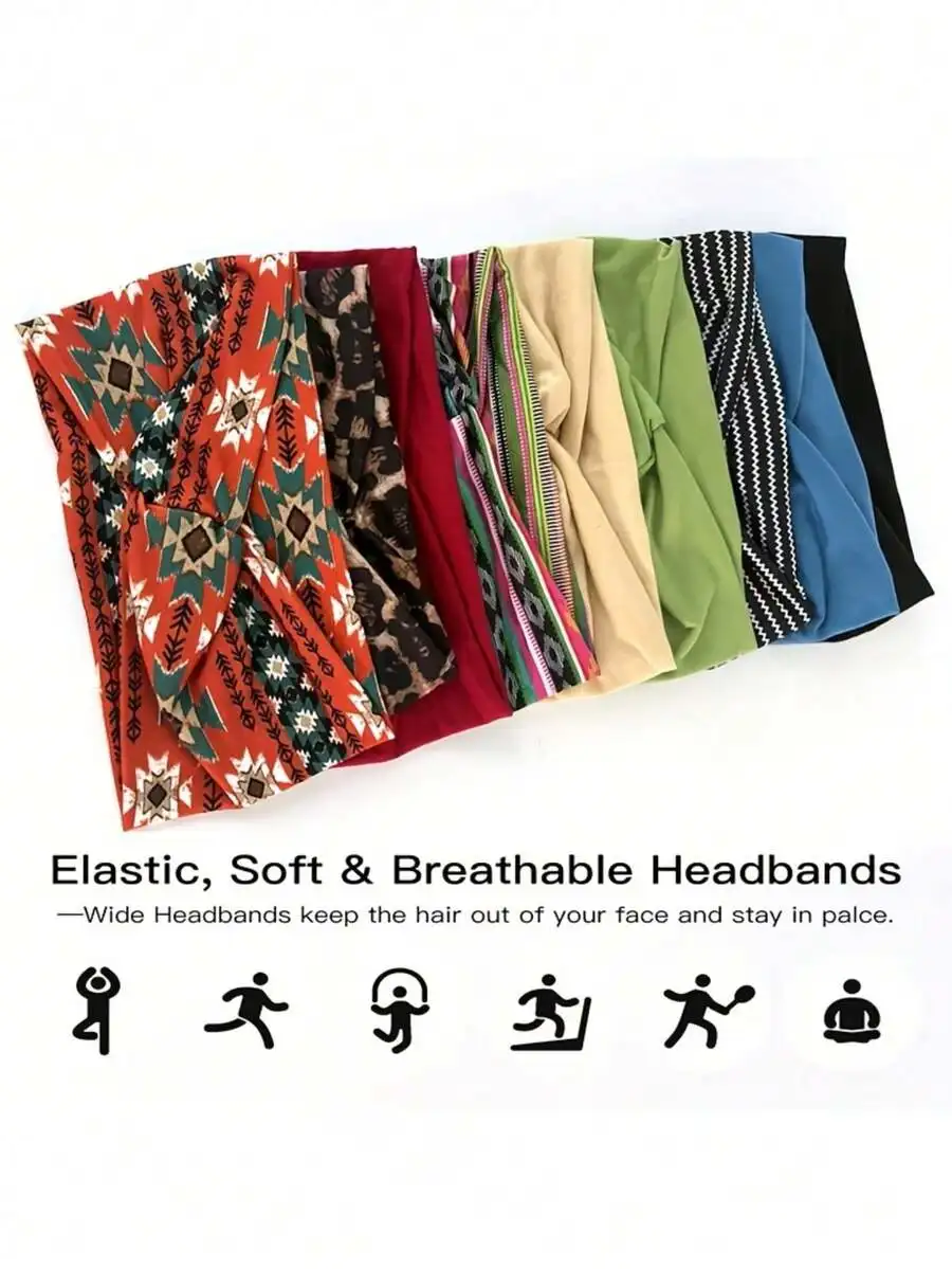 Elastic Soft Breathable Bohemian Headbands For Women Sports Yoga Running Gym
Elastic Soft Breathable Bohemian Headbands For Women Sports Yoga Running Gym
